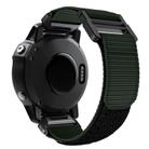 For Garmin QuickFit 26mm Kalebol Loop Nylon Buckle Watch Band(Army Green) - 2