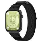 For Huawei Watch Fit3 Kalebol Wild Path Nylon Strap(Black + Grey) - 1