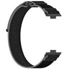 For Huawei Watch Fit3 Kalebol Wild Path Nylon Strap(Black + Grey) - 3