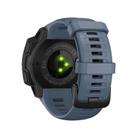 For Garmin Instinct 22mm Kalebol Steel Buckle Silicone Watch Band(Navy Blue) - 3