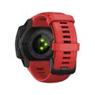 For Garmin Instinct 22mm Kalebol Steel Buckle Silicone Watch Band(Red) - 3