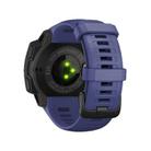 For Garmin Instinct 22mm Kalebol Steel Buckle Silicone Watch Band(Dark Blue) - 3