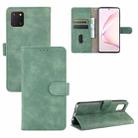 For Samsung Galaxy Note10 Lite /A81 Solid Color Skin Feel Magnetic Buckle Horizontal Flip Calf Texture PU Leather Case with Holder & Card Slots & Wallet(Green) - 1