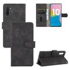 For Samsung Galaxy Note10 Solid Color Skin Feel Magnetic Buckle Horizontal Flip Calf Texture PU Leather Case with Holder & Card Slots & Wallet(Black) - 1