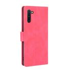 For Samsung Galaxy Note10 Solid Color Skin Feel Magnetic Buckle Horizontal Flip Calf Texture PU Leather Case with Holder & Card Slots & Wallet(Rose Red) - 3