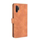 For Samsung Galaxy Note10 Plus Solid Color Skin Feel Magnetic Buckle Horizontal Flip Calf Texture PU Leather Case with Holder & Card Slots & Wallet(Brown) - 2