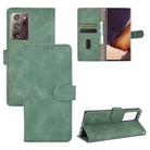 For Samsung Galaxy Note20 Ultra Solid Color Skin Feel Magnetic Buckle Horizontal Flip Calf Texture PU Leather Case with Holder & Card Slots & Wallet(Green) - 1