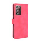 For Samsung Galaxy Note20 Ultra Solid Color Skin Feel Magnetic Buckle Horizontal Flip Calf Texture PU Leather Case with Holder & Card Slots & Wallet(Rose Red) - 2