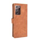 For Samsung Galaxy Note20 Ultra Solid Color Skin Feel Magnetic Buckle Horizontal Flip Calf Texture PU Leather Case with Holder & Card Slots & Wallet(Brown) - 3
