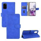 For Samsung Galaxy S20 Plus Solid Color Skin Feel Magnetic Buckle Horizontal Flip Calf Texture PU Leather Case with Holder & Card Slots & Wallet(Blue) - 1