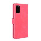 For Samsung Galaxy S20 Plus Solid Color Skin Feel Magnetic Buckle Horizontal Flip Calf Texture PU Leather Case with Holder & Card Slots & Wallet(Rose Red) - 3