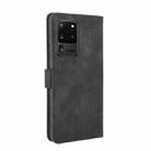 For Samsung Galaxy S20 Ultra Solid Color Skin Feel Magnetic Buckle Horizontal Flip Calf Texture PU Leather Case with Holder & Card Slots & Wallet(Black) - 3