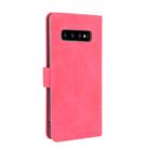For Samsung Galaxy S10 Solid Color Skin Feel Magnetic Buckle Horizontal Flip Calf Texture PU Leather Case with Holder & Card Slots & Wallet(Rose Red) - 3