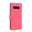 For Samsung Galaxy S10 Solid Color Skin Feel Magnetic Buckle Horizontal Flip Calf Texture PU Leather Case with Holder & Card Slots & Wallet(Rose Red) - 3