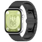 For Huawei Watch Fit3 Kalebol Solid Stainless Steel Strap(Black) - 1