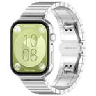 For Huawei Watch Fit3 Kalebol Solid Stainless Steel Strap(Silver) - 1