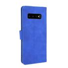 For Samsung Galaxy S10 Plus Solid Color Skin Feel Magnetic Buckle Horizontal Flip Calf Texture PU Leather Case with Holder & Card Slots & Wallet(Blue) - 3