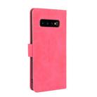 For Samsung Galaxy S10 Plus Solid Color Skin Feel Magnetic Buckle Horizontal Flip Calf Texture PU Leather Case with Holder & Card Slots & Wallet(Rose Red) - 2