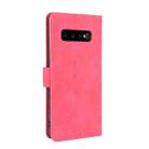 For Samsung Galaxy S10 Plus Solid Color Skin Feel Magnetic Buckle Horizontal Flip Calf Texture PU Leather Case with Holder & Card Slots & Wallet(Rose Red) - 3