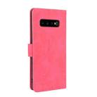 For Samsung Galaxy S10 Plus Solid Color Skin Feel Magnetic Buckle Horizontal Flip Calf Texture PU Leather Case with Holder & Card Slots & Wallet(Rose Red) - 2