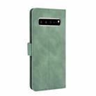 For Samsung Galaxy S10 5G Solid Color Skin Feel Magnetic Buckle Horizontal Flip Calf Texture PU Leather Case with Holder & Card Slots & Wallet(Green) - 3