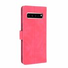 For Samsung Galaxy S10 5G Solid Color Skin Feel Magnetic Buckle Horizontal Flip Calf Texture PU Leather Case with Holder & Card Slots & Wallet(Rose Red) - 3