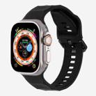 For Apple Watch 46mm / 49mm / 45mm / 44mm Kalebol Ripple Sports Silicone Strap(Black) - 1