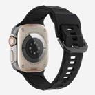 For Apple Watch 46mm / 49mm / 45mm / 44mm Kalebol Ripple Sports Silicone Strap(Black) - 2