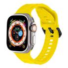 For Apple Watch 46mm / 49mm / 45mm / 44mm Kalebol Ripple Sports Silicone Strap(Yellow) - 1