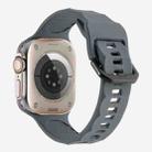For Apple Watch 46mm / 49mm / 45mm / 44mm Kalebol Ripple Sports Silicone Strap(Dark Grey) - 2