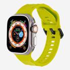 For Apple Watch 46mm / 49mm / 45mm / 44mm Kalebol Ripple Sports Silicone Strap(Fluorescent Green) - 1