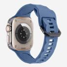 For Apple Watch 42mm / 41mm / 40mm / 38mm Kalebol Ripple Sports Silicone Strap(Light Blue) - 2