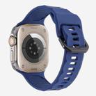 For Apple Watch 42mm / 41mm / 40mm / 38mm Kalebol Ripple Sports Silicone Strap(Dark Blue) - 2