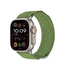 For Apple Watch 42mm / 41mm / 40mm / 38mm Kalebol Canvas Pattern Nylon Loop Strap(Army Green) - 1