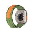 For Apple Watch 42mm / 41mm / 40mm / 38mm Kalebol Canvas Pattern Nylon Loop Strap(Army Green) - 2
