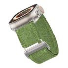 For Apple Watch 42mm / 41mm / 40mm / 38mm Kalebol Canvas Pattern Nylon Loop Strap(Army Green) - 3