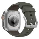 For Apple Watch 46mm / 49mm / 45mm / 44mm Kalebol Contrast Two-tone Silicone Strap(Dark Green) - 2