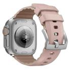 For Apple Watch 42mm / 41mm / 40mm / 38mm Kalebol Contrast Two-tone Silicone Strap(Pink Sand) - 2