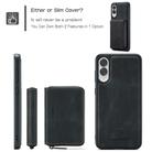 For Samsung Galaxy S25 Edge 5G JEEHOOD J02 Magnetic Zipper Horizontal Flip Leather Phone Case(Black) - 2
