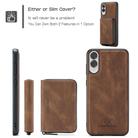 For Samsung Galaxy S25 Edge 5G JEEHOOD J02 Magnetic Zipper Horizontal Flip Leather Phone Case(Brown) - 2