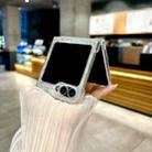 For Samsung Galaxy Z Flip3 5G Pearlescent Shell Texture MagSafe Phone Case(White) - 3