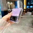 For Samsung Galaxy Z Flip4 Pearlescent Shell Texture MagSafe Phone Case(Purple) - 3