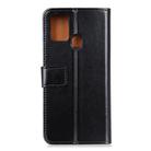 For Xiaomi Redmi 9C 3-Color Pearl Texture Magnetic Buckle Horizontal Flip PU Leather Case with Card Slots & Wallet & Holder(Black) - 3