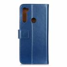 For Xiaomi Redmi Note 8 3-Color Pearl Texture Magnetic Buckle Horizontal Flip PU Leather Case with Card Slots & Wallet & Holder(Blue) - 3