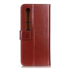 For Xiaomi Mi 10 5G 3-Color Pearl Texture Magnetic Buckle Horizontal Flip PU Leather Case with Card Slots & Wallet & Holder(Brown) - 3