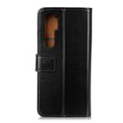 For Xiaomi Mi Note 10 Lite 3-Color Pearl Texture Magnetic Buckle Horizontal Flip PU Leather Case with Card Slots & Wallet & Holder(Black) - 3