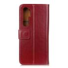 For Xiaomi Mi Note 10 Lite 3-Color Pearl Texture Magnetic Buckle Horizontal Flip PU Leather Case with Card Slots & Wallet & Holder(Wine Red) - 3