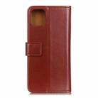 For Google Pixel 4 3-Color Pearl Texture Magnetic Buckle Horizontal Flip PU Leather Case with Card Slots & Wallet & Holder(Brown) - 2
