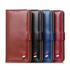 For OnePlus 8 Pro 3-Color Pearl Texture Magnetic Buckle Horizontal Flip PU Leather Case with Card Slots & Wallet & Holder(Wine Red) - 6