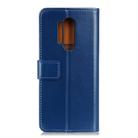 For OnePlus 8 Pro 3-Color Pearl Texture Magnetic Buckle Horizontal Flip PU Leather Case with Card Slots & Wallet & Holder(Blue) - 3